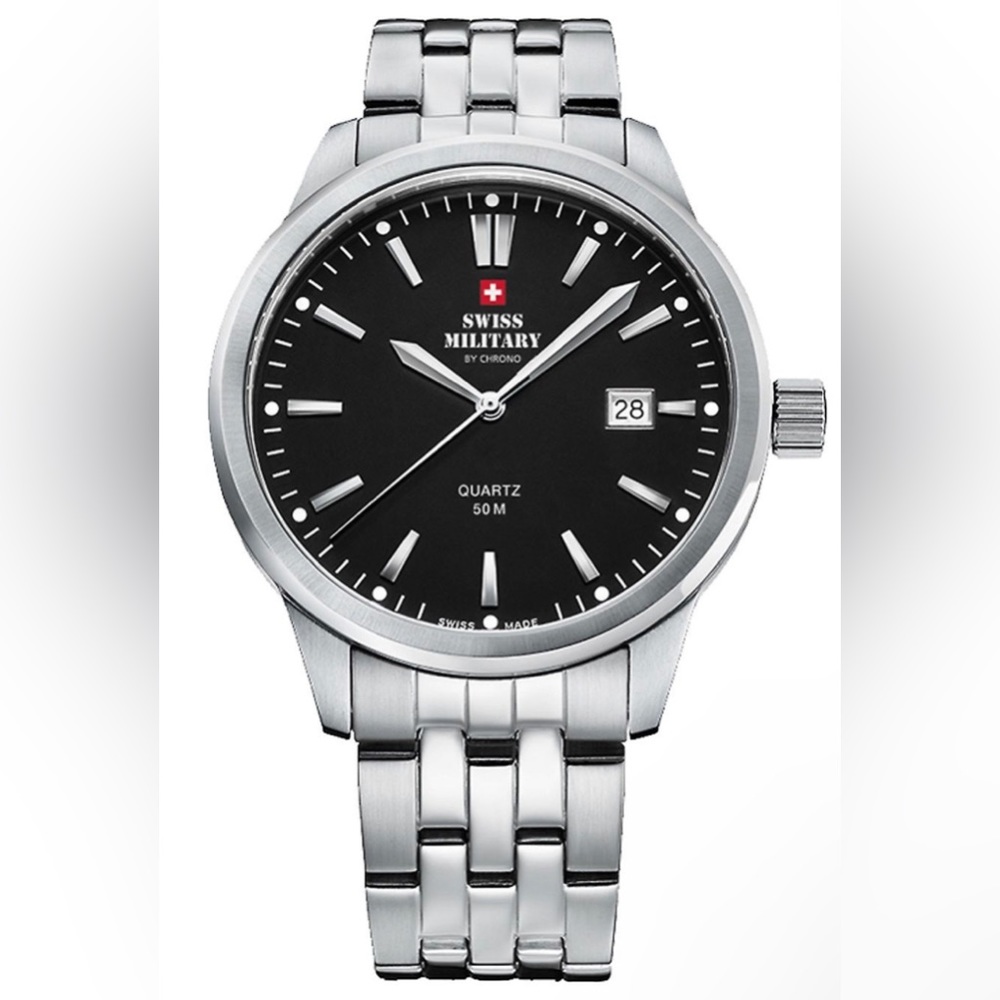 Mens Watch Swiss Military By Chrono SMP36009.01, Quartz, 41mm, 5ATM